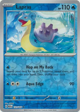 151 - 131/165 - Lapras - Reverse Holo