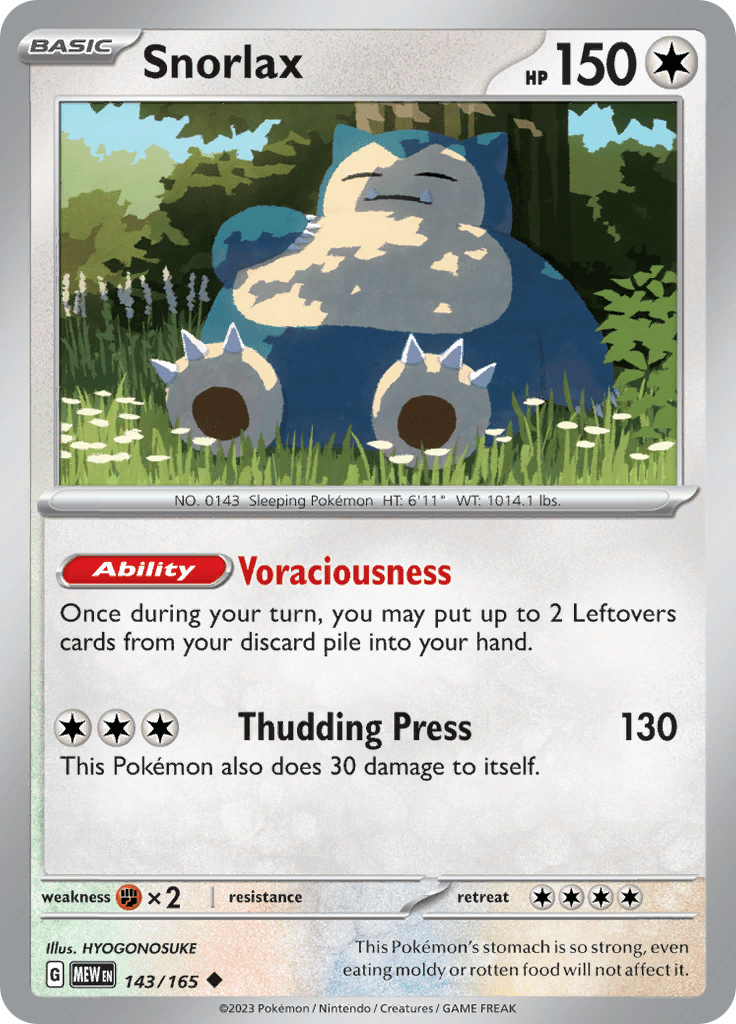 151 - 143/165 - Snorlax