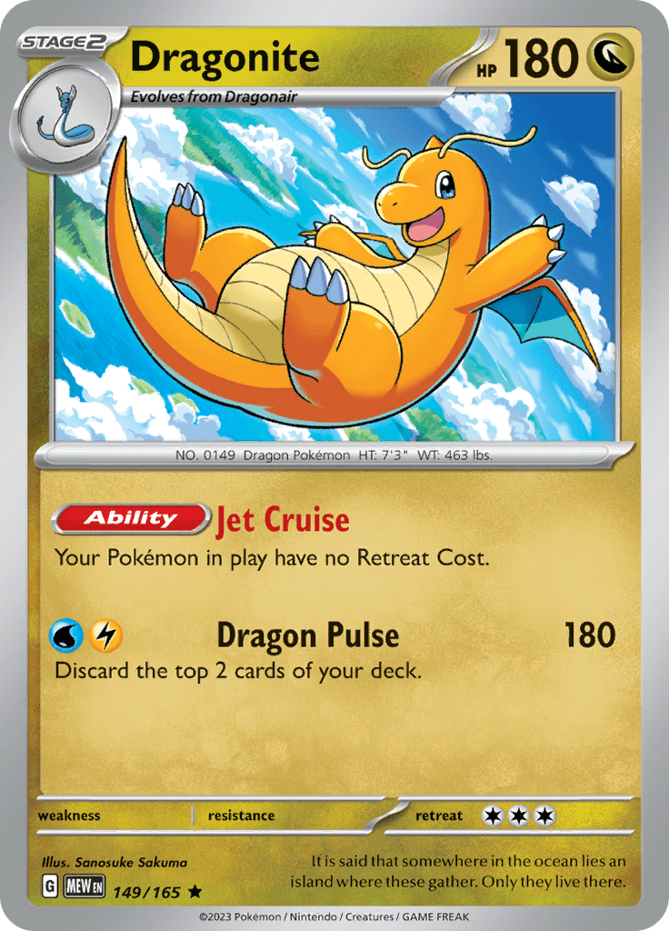 151 - 149/165 - Dragonite - Holo