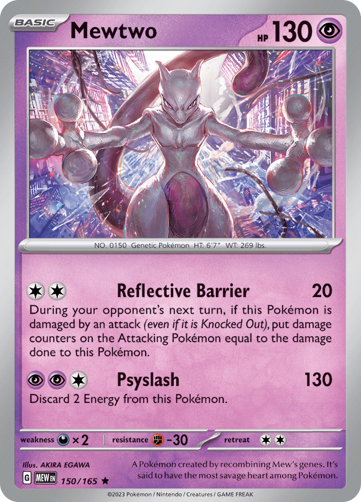 151 - 150/165 - Mewtwo - Holo