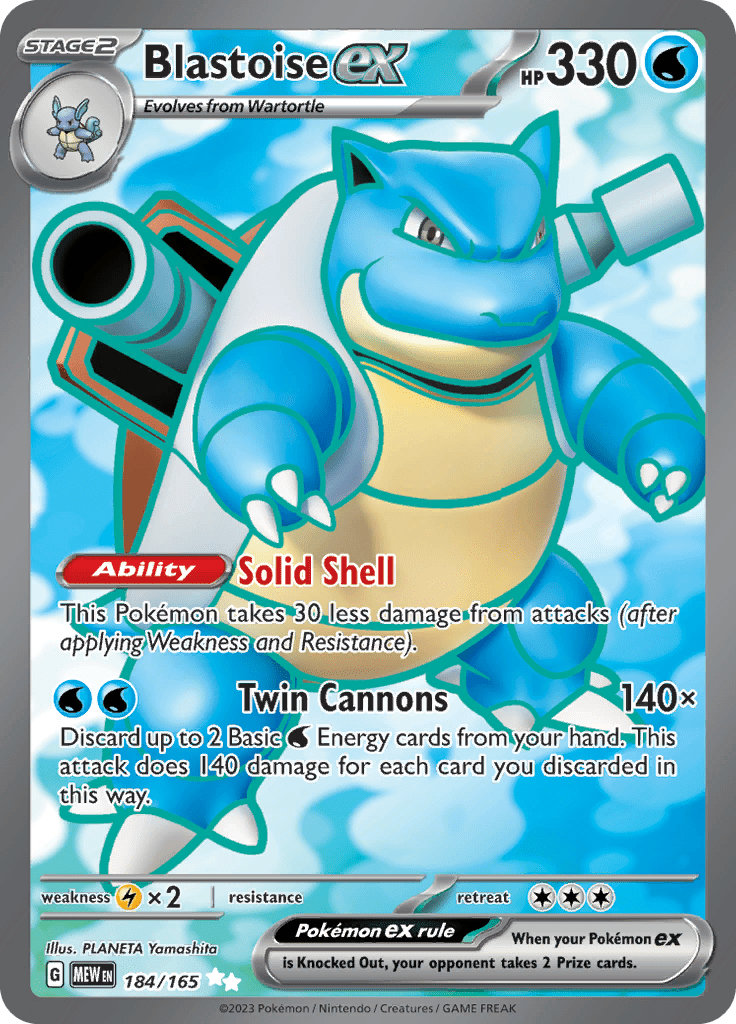 151 - 184/165 - Blastoise ex