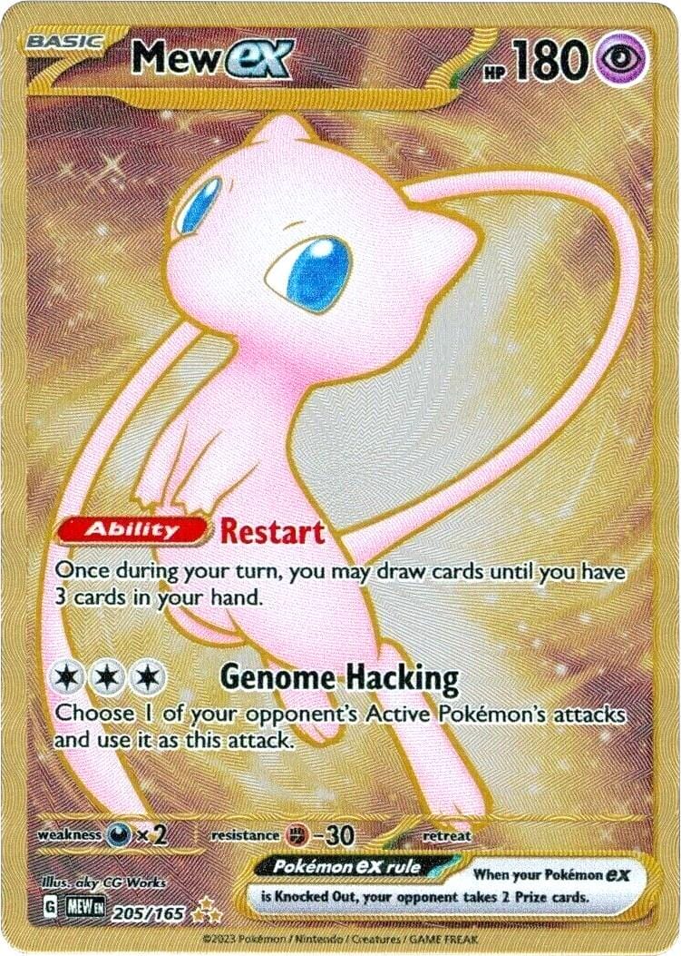 151 - 205/165 - Mew ex (Golden Metal)