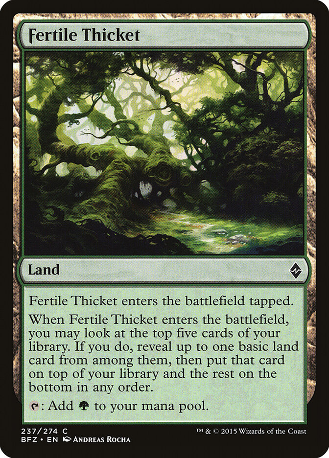 Fertile Thicket - Battle for Zendikar (Common) [BFZ-237] Main image