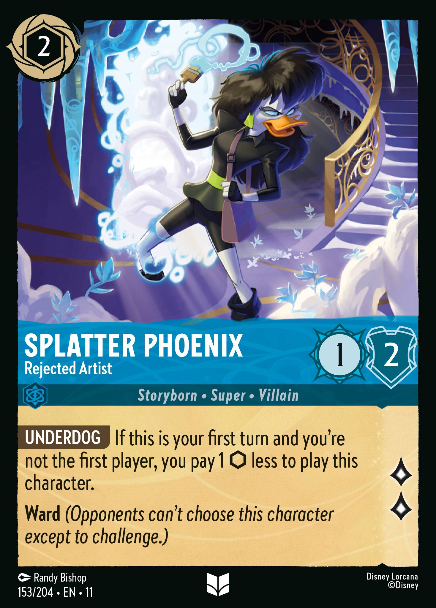 Splatter Phoenix - Rejected Artist — Winterspell (11WSP-153) Disney Lorcana card