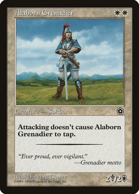 Alaborn Grenadier – Portal Second Age (P02-2) Magic: The Gathering card | LC-REM-20260804-15339915772236-153b7197-57a7-4e38-bd4a-4550b9d22dd8 Imagen principal del producto