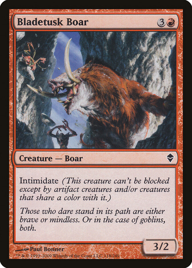 Bladetusk Boar - Zendikar (Common) [ZEN-118] Immagine principale del prodotto