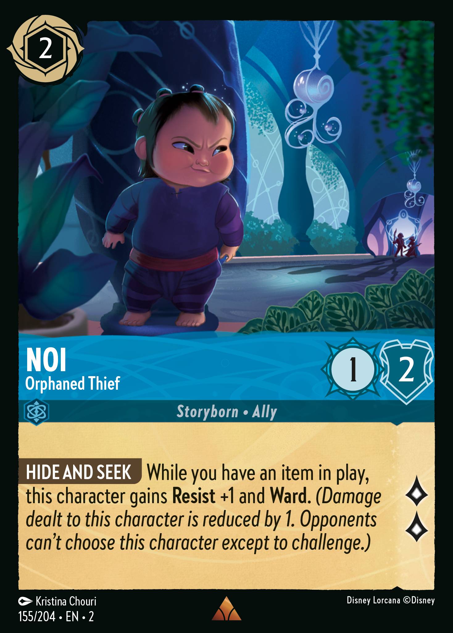 Noi - Orphaned Thief — Rise of the Floodborn (2ROF-155) Disney Lorcana card Hauptbild