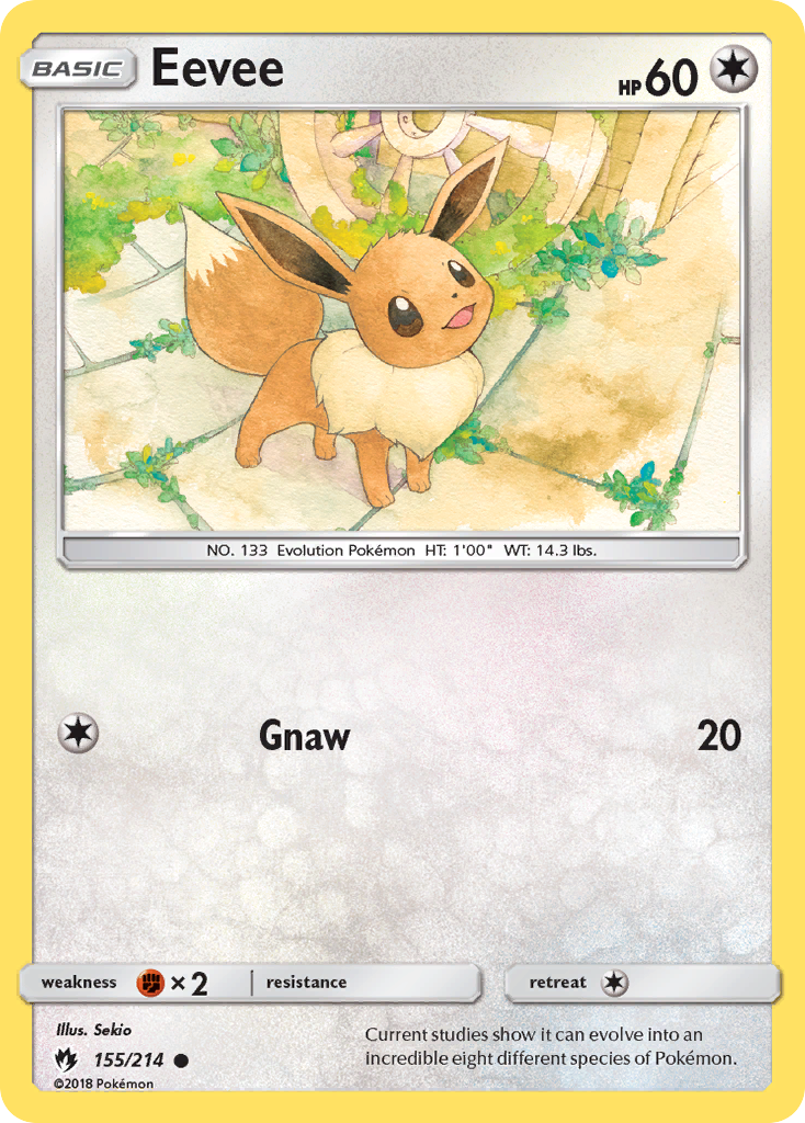 Eevee – Lost Thunder 155 – Pokémon TCG single card