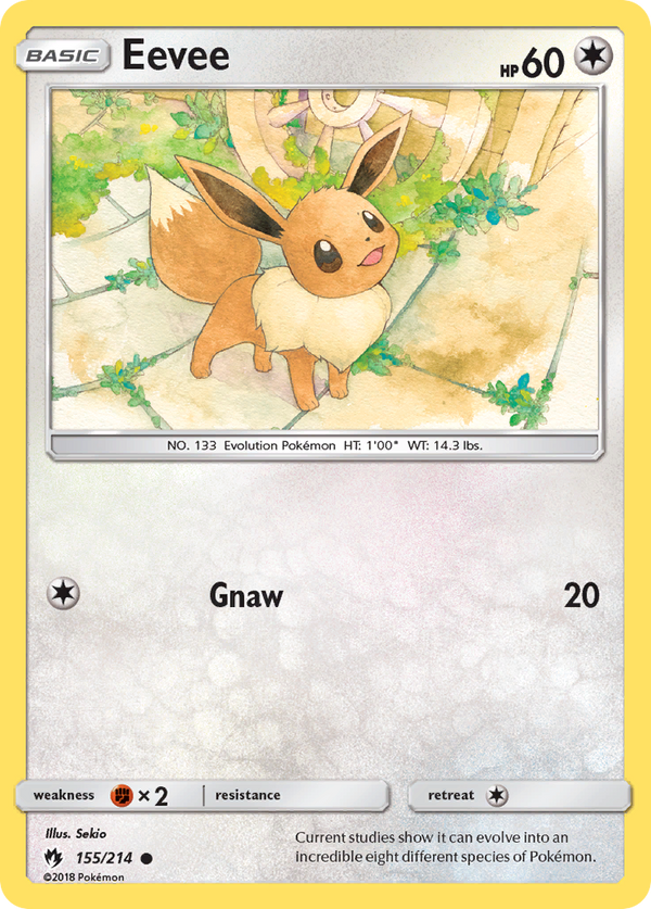 Eevee – Lost Thunder 155 – Pokémon TCG single card