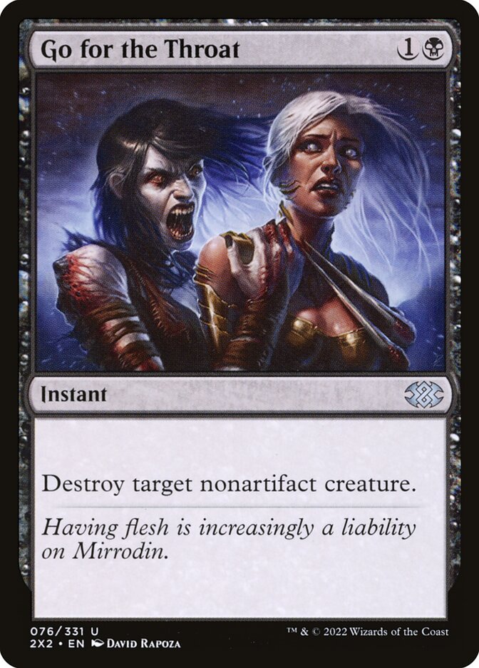 Go for the Throat - Double Masters 2022 (Uncommon) [2X2-76]