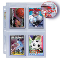 Ultra Pro 4-Pocket Secure Platinum Page met beschermende klep
