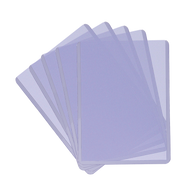 Toploader Ultra PRO Ultra Clear Platinum 3 x 4 pollici – quattro toploader a ventaglio; confezione da 25