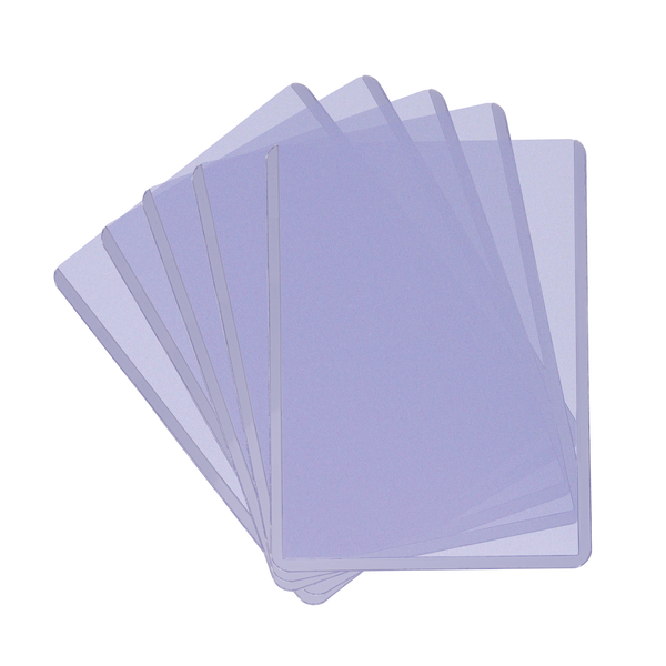 Toploader Ultra PRO Ultra Clear Platinum 3 x 4 pollici – quattro toploader a ventaglio; confezione da 25