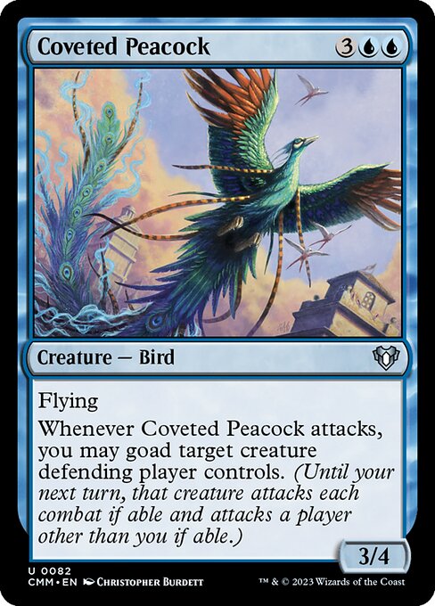 Coveted Peacock – Commander Masters (CMM-82) Magic: The Gathering card Main image