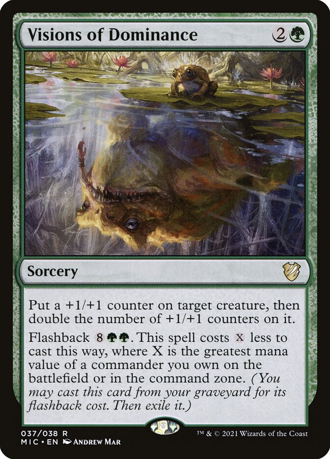 Visions of Dominance (V.1) - Commander: Innistrad: Midnight Hunt (Rare) [MIC-37] Image principale du produit