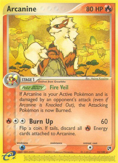 Arcanine – EX Sandstorm 15 – Pokémon TCG single card