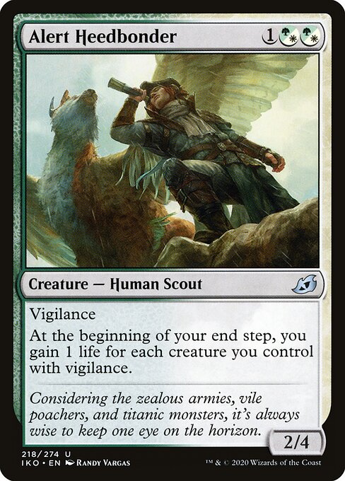 Alert Heedbonder – Ikoria: Lair of Behemoths (IKO-218) Magic: The Gathering card | LC-REM-20260804-15909430067532-15a2ccae-c322-4e99-a094-a68fc5d52ea3 Immagine principale del prodotto