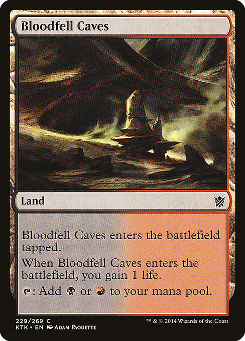 Bloodfell Caves – Khans of Tarkir (KTK-229) Magic: The Gathering card Immagine principale del prodotto
