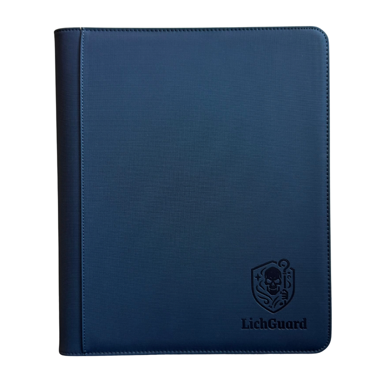 LichGuard Premium Toploader Binder 9-Pocket – Marineblau