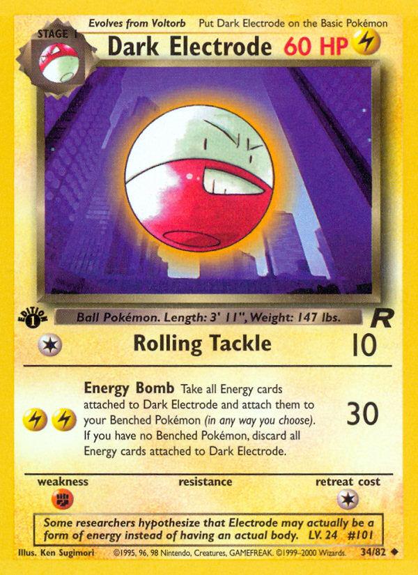 Dark Electrode - Team Rocket (Uncommon) [TR-34] Immagine principale del prodotto
