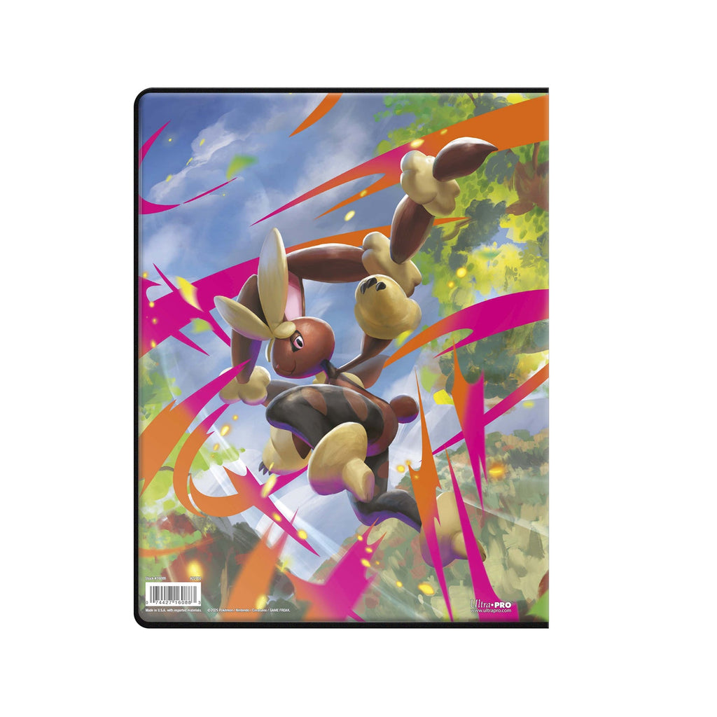 De Phantasmal Flames verzamelmap met Mega Lopunny op de achterkant