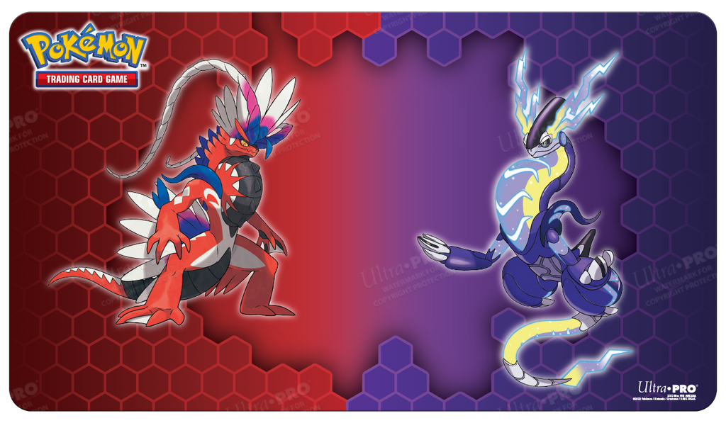 Ultra Pro playmat met Koraidon en Miraidon, 61 bij 34 cm