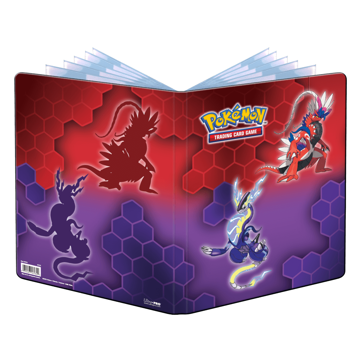 Ultra Pro 9-pocket verzamelmap met Koraidon en Miraidon, voorkant