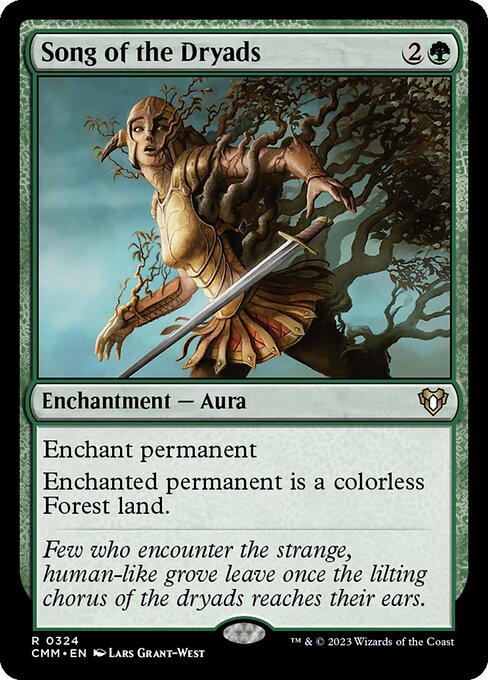 Song of the Dryads – Commander Masters (CMM-324) Magic: The Gathering card Immagine principale del prodotto