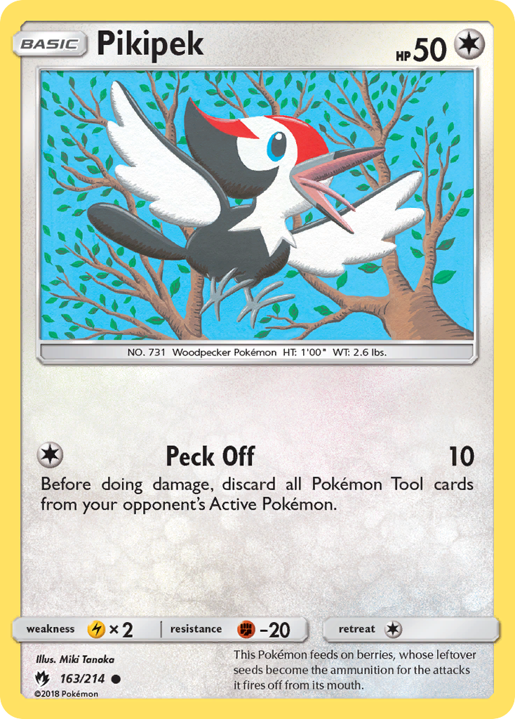 Pikipek – Lost Thunder 163 – Pokémon TCG single card Hoofdafbeelding