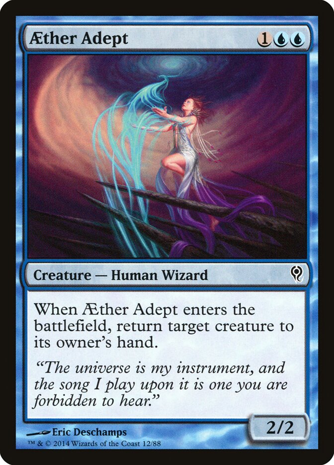 Magic-kaart Aether Adept DDM-12 uit Duel Decks: Jace vs. Vraska (Common)
