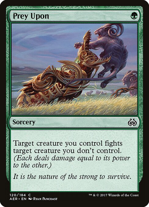 Prey Upon – Aether Revolt (AER-120) Magic: The Gathering card