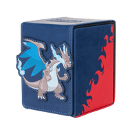 Ultra PRO Pokémon Mega Charizard X ALCOVE Flip Deck Box – vue en angle