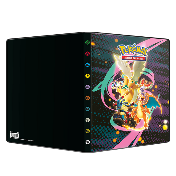 Binnenkant van de Ascended Heroes 9-pocket portfolio met negen kaarten per pagina