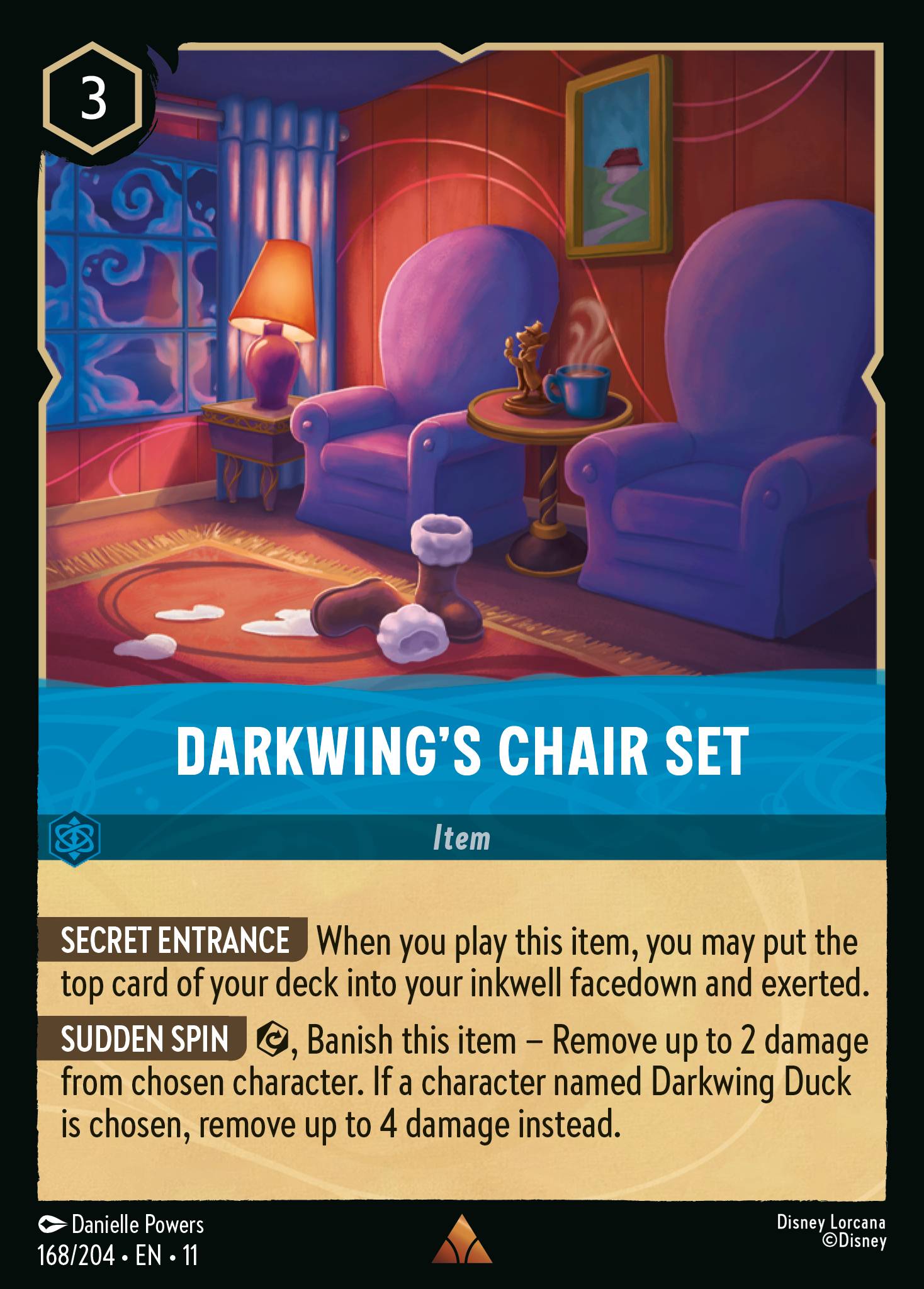 Darkwing's Chair Set — Winterspell (11WSP-168) Disney Lorcana card