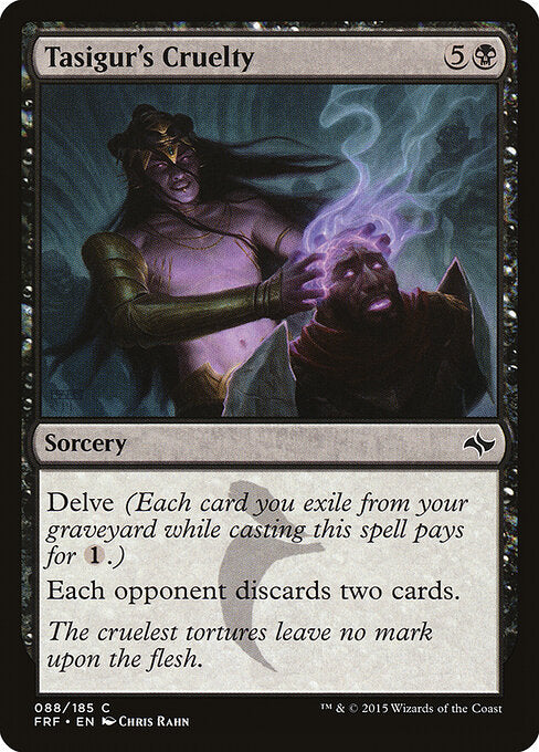Tasigur's Cruelty – Fate Reforged (FRF-88) Magic: The Gathering card