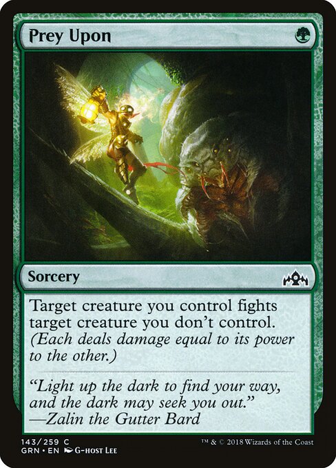 Prey Upon – Guilds of Ravnica (GRN-143) Magic: The Gathering card