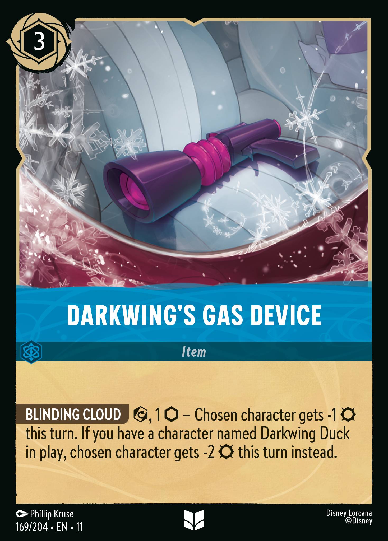 Darkwing's Gas Device — Winterspell (11WSP-169) Disney Lorcana card