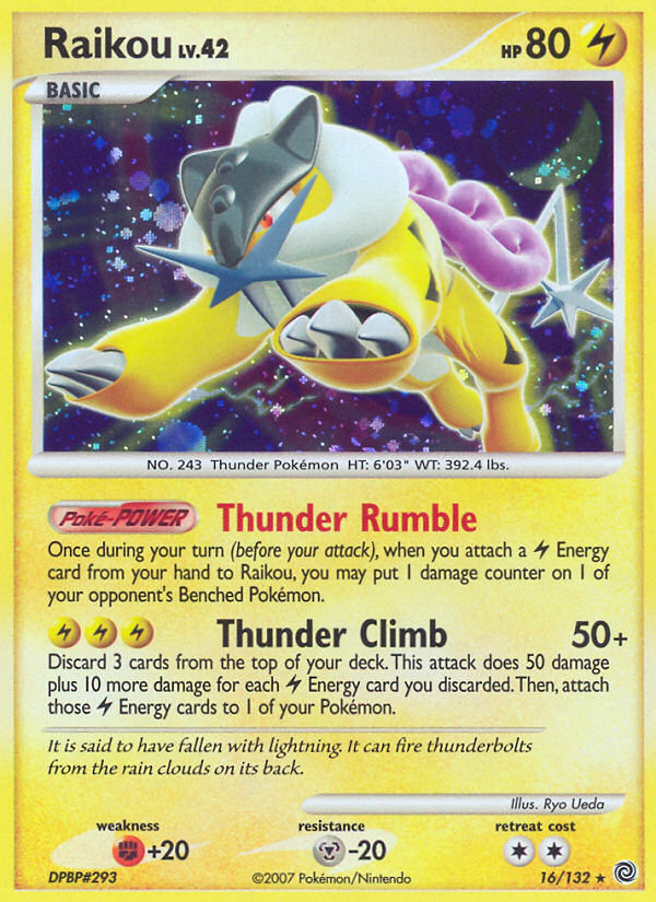 Raikou Lv.42 – Secret Wonders 16 – Pokémon TCG single card Hauptbild