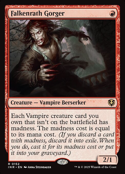 Falkenrath Gorger – Innistrad Remastered (INR-152) Magic: The Gathering card
