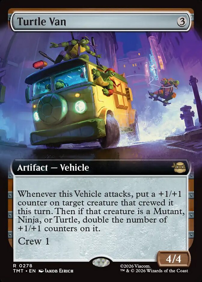 Magic-kaart Turtle Van TMT-278 uit Teenage Mutant Ninja Turtles (Rare)