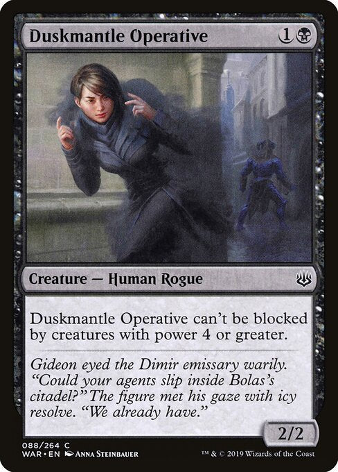 Duskmantle Operative – War of the Spark (WAR-88) Magic: The Gathering card | LC-REM-20260804-15696804741452-16eb5a6b-5e69-497c-a0c9-4165ad0f5d0b Imagen principal del producto