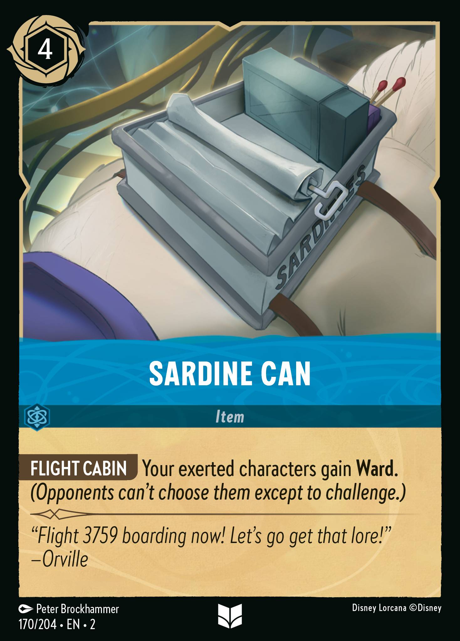 Sardine Can — Rise of the Floodborn (2ROF-170) Disney Lorcana card Hauptbild