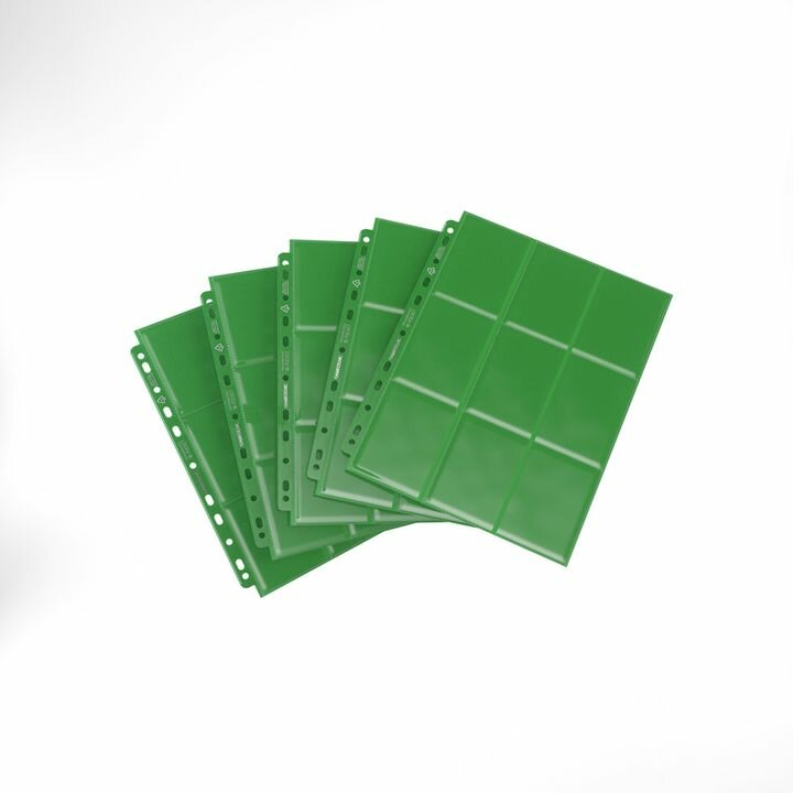 18-Pocket side-loading binderpagina in Groen - 4251715403310