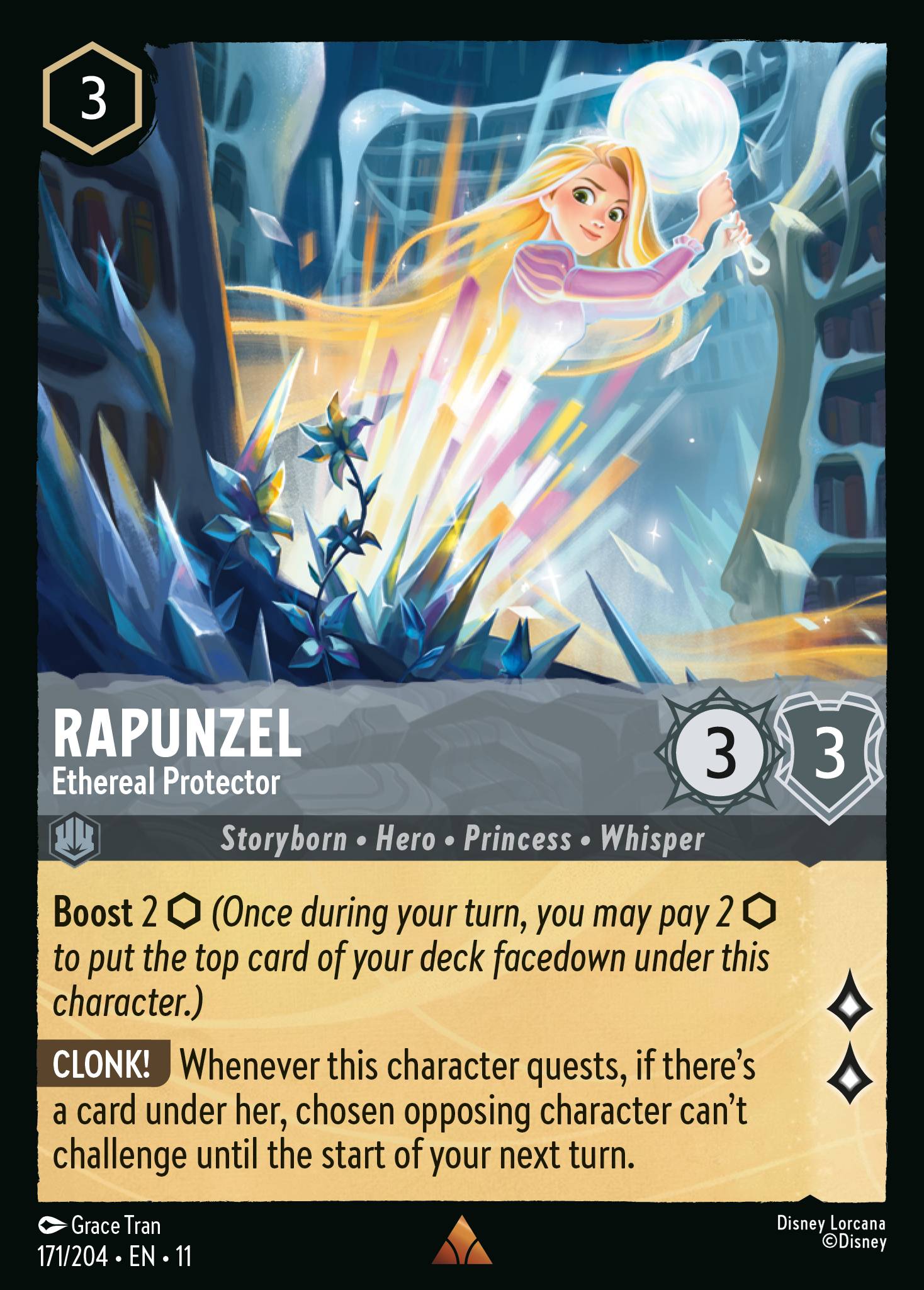 Rapunzel - Ethereal Protector — Winterspell (11WSP-171) Disney Lorcana card