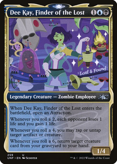 Dee Kay, Finder of the Lost – Unfinity (UNF-259) Magic: The Gathering card | LC-REM-20260804-15846243959116-171a969e-3d5e-4110-a770-4183c2a2710d