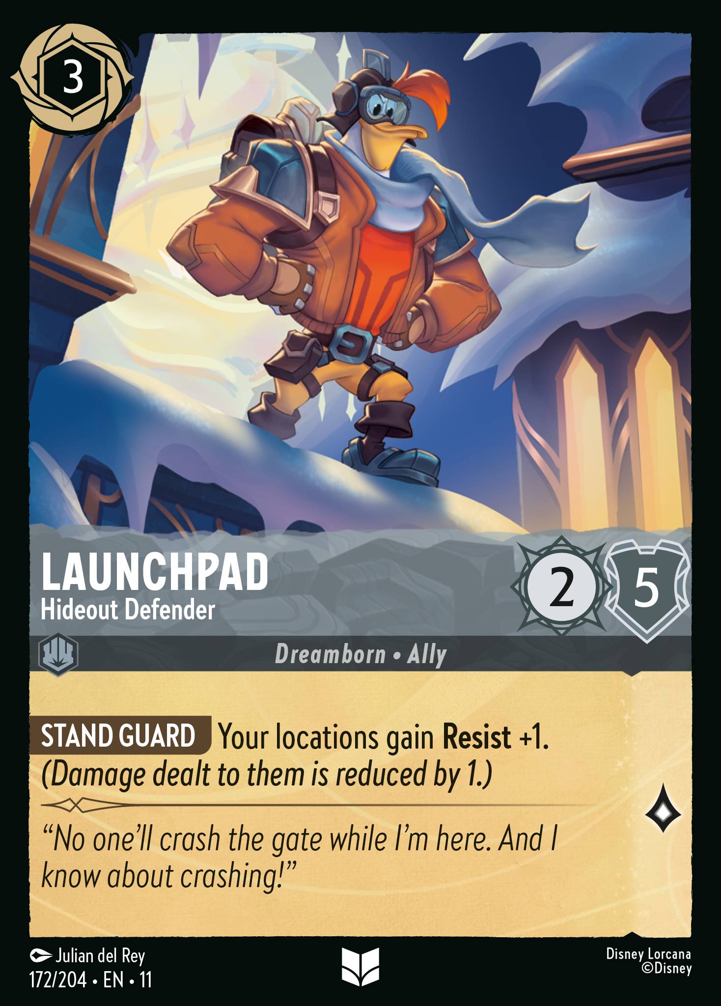Launchpad - Hideout Defender — Winterspell (11WSP-172) Disney Lorcana card