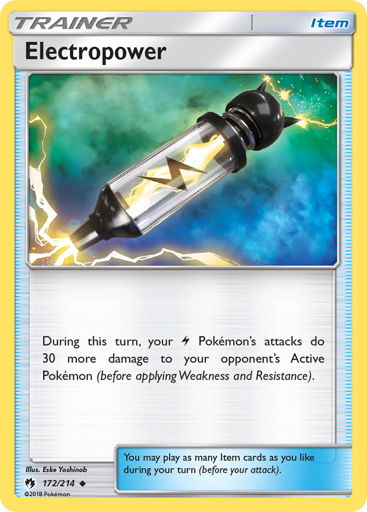 Electropower – Lost Thunder 172 – Pokémon TCG single card