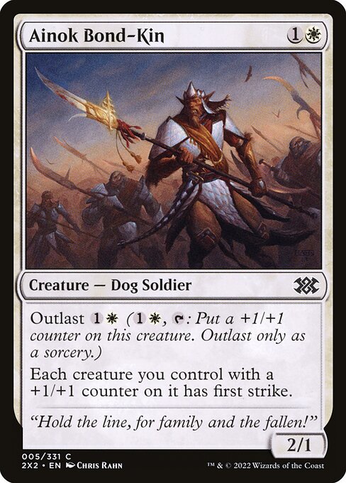 Ainok Bond-Kin – Double Masters 2022 (2X2-5) Magic: The Gathering card Hauptbild