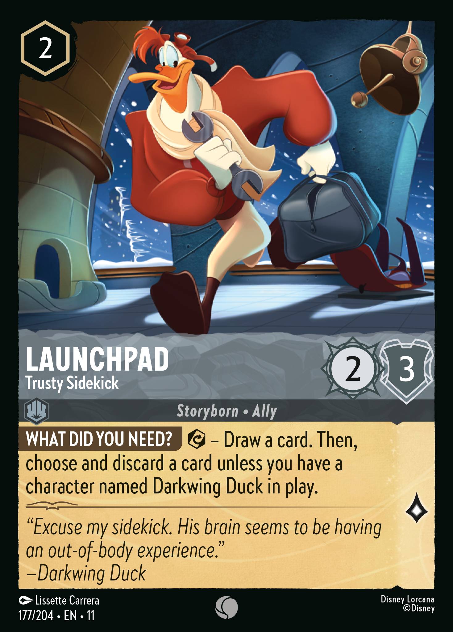 Launchpad - Trusty Sidekick — Winterspell (11WSP-177) Disney Lorcana card
