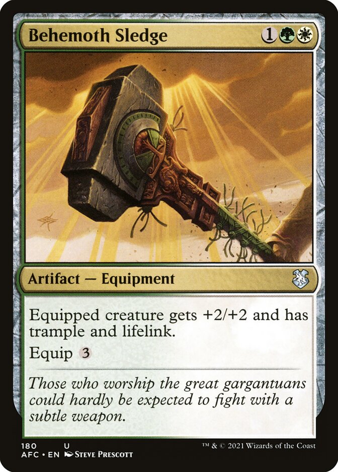 Behemoth Sledge - Commander: Adventures in the Forgotten Realms (Uncommon) [AFC-180] Hoofdafbeelding